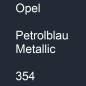 Preview: Opel, Petrolblau Metallic, 354.